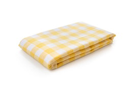 Hermia 260 Mantel a Cuadros Amarillo 160 x 260 cm
